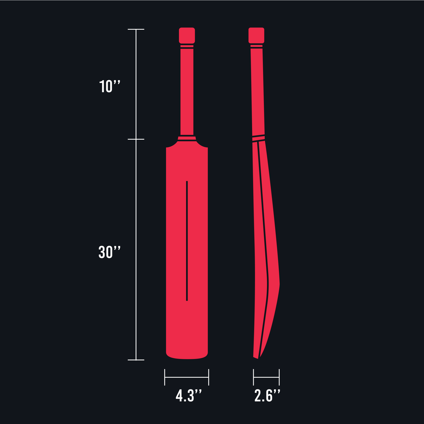 E-Willow Bats Red